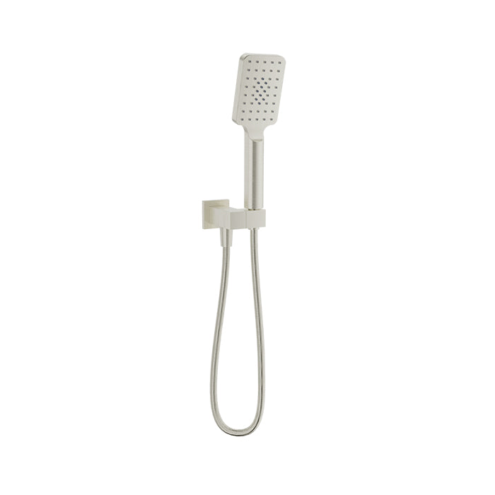 Baril 3-spray anti-limestone hand shower on wall-mounted supply elbow