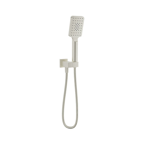 Baril 3-spray anti-limestone hand shower on wall-mounted supply elbow