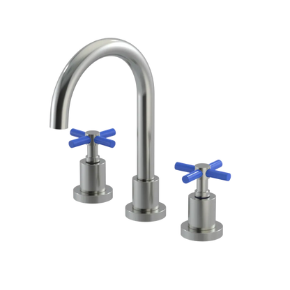 Rubinet Widespread Lav. Set. (less drain) Satin Nickel