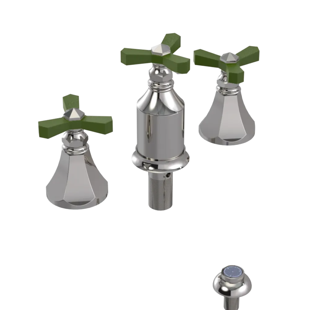 Rubinet Bidet Fitting with Spray, Diverter, and Vacum Breaker (Less Drain) Polished Nickel