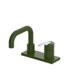 Rubinet 4" Centre Single Control Lav. Set. with Genesis spout (less drain) Green Envy