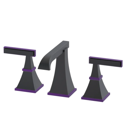 Rubinet Widespread Lav. Set. (less drain) Matt Black