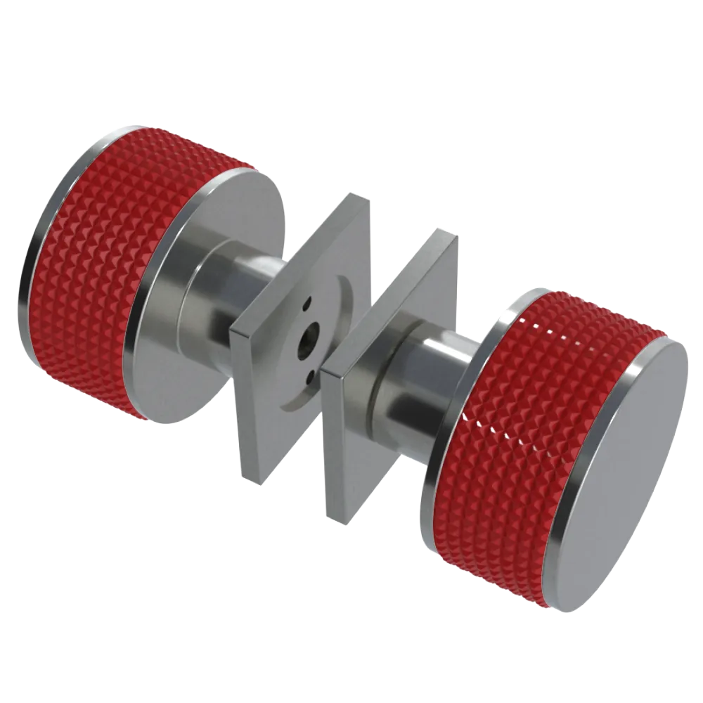 Rubinet Shower Door Knob (set) Satin Nickel