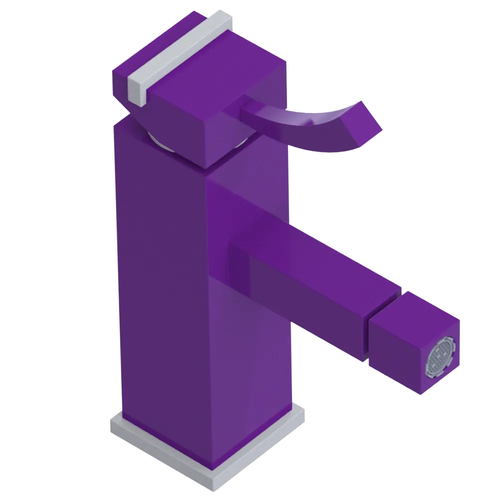 Rubinet Single Control Bidet Fitting (less drain) Purple Haze