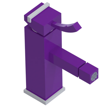 Rubinet Single Control Bidet Fitting (less drain) Purple Haze