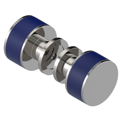 Rubinet Shower Door Knob (set) Polished Nickel