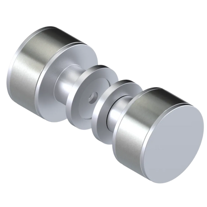Rubinet Shower Door Knob (set) Satin Chrome