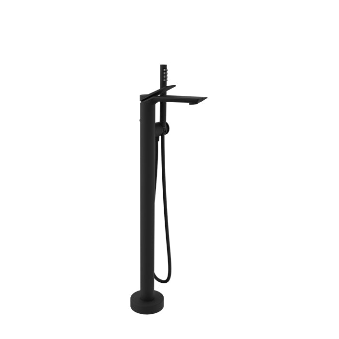 Baril Floor-mounted tub filler with hand shower
