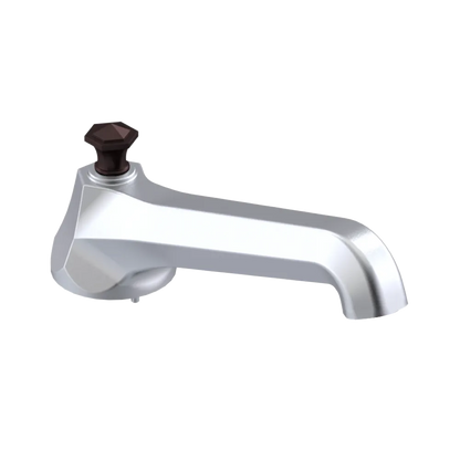 Rubinet Tub Filler Spout Deck Mount Satin Chrome