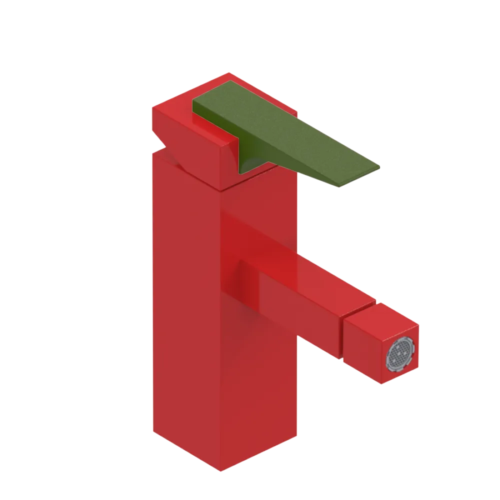Rubinet Single Control Bidet Fitting (less drain) Red
