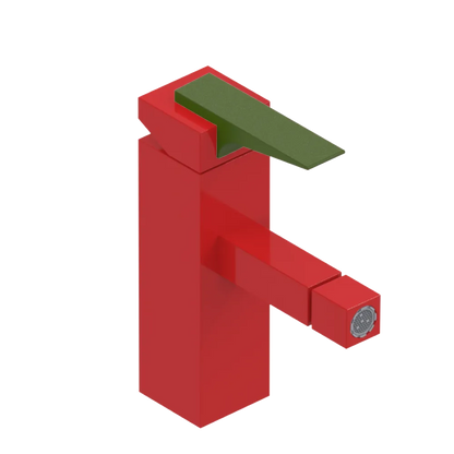 Rubinet Single Control Bidet Fitting (less drain) Red