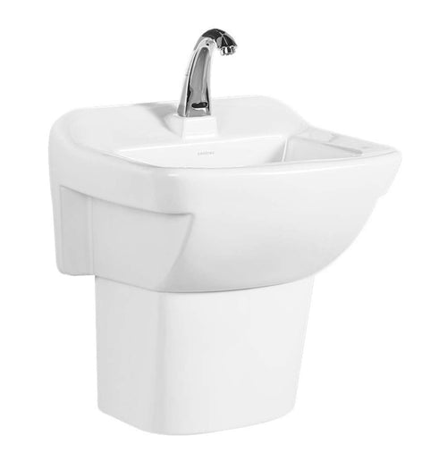 Contrac 4610AFV – Single Hole Hygenic Wall Hung Sink