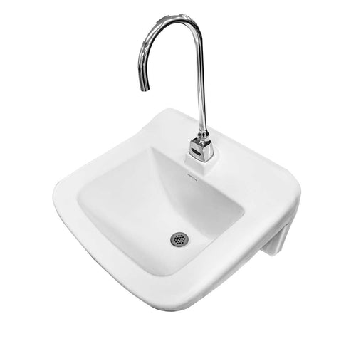 Contac 4610AFV – Single Hole Hygenic Wall Hung Sink