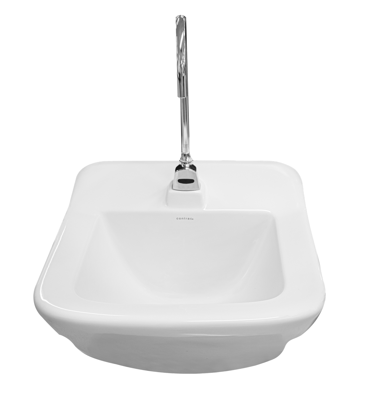 Contac 4610AFV – Single Hole Hygenic Wall Hung Sink