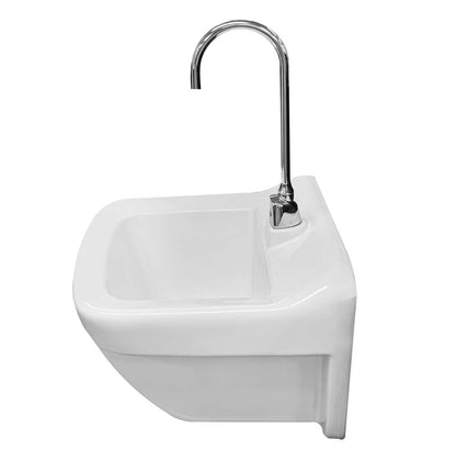 Contac 4610AFV – Single Hole Hygenic Wall Hung Sink