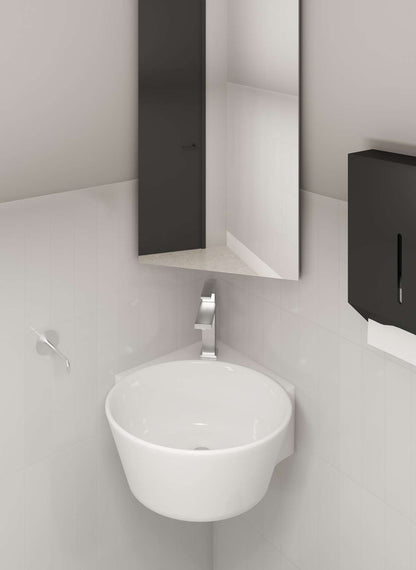 Contac Edgeview – 4610BHX-SO – Single Hole with Sealed Overflow Wall Hung Sink
