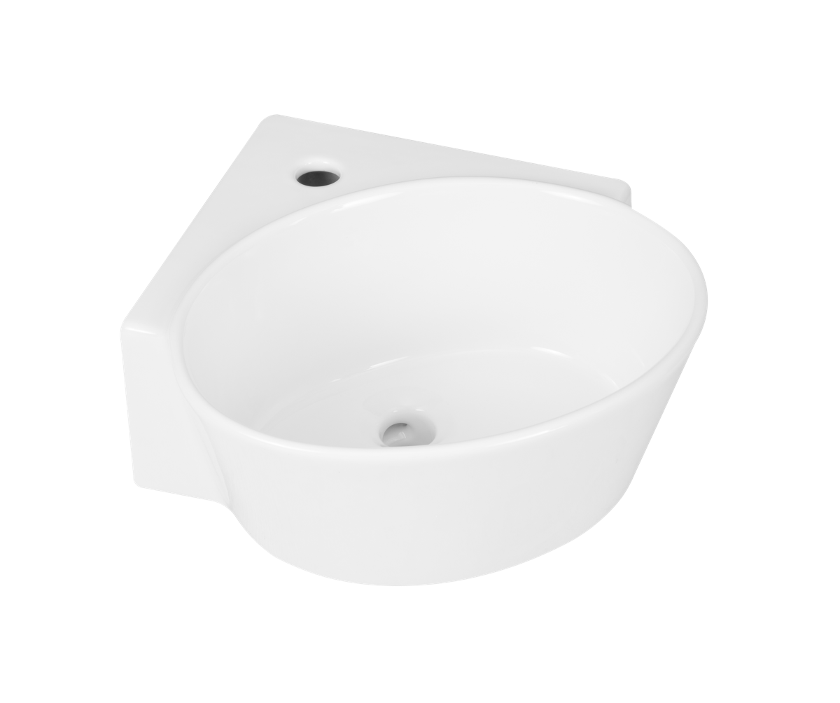Contac Edgeview – 4610BHX-SO – Single Hole with Sealed Overflow Wall Hung Sink