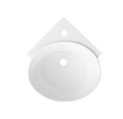 Contac Edgeview – 4610BHX-SO – Single Hole with Sealed Overflow Wall Hung Sink
