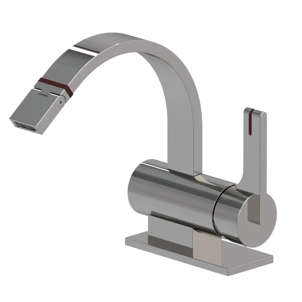 Rubinet Single Control Bidet Fitting (less drain) Polished Nickel
