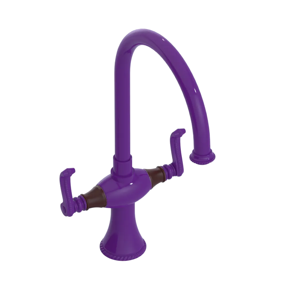 Rubinet Two Handle Single Hole Kitchen Set Purple Haze