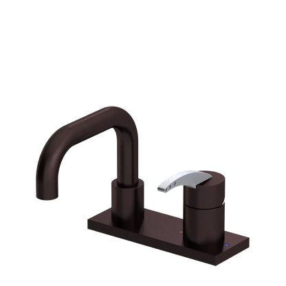 Rubinet 4" Centre Single Control Lav. Set. with Genesis spout (less drain) Oil Rubbed Bronze
