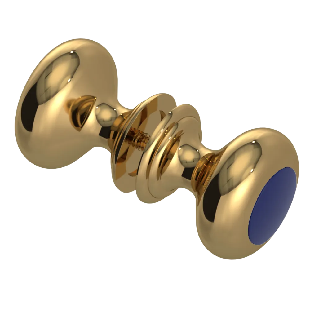 Rubinet Shower Door Knob (set) Gold