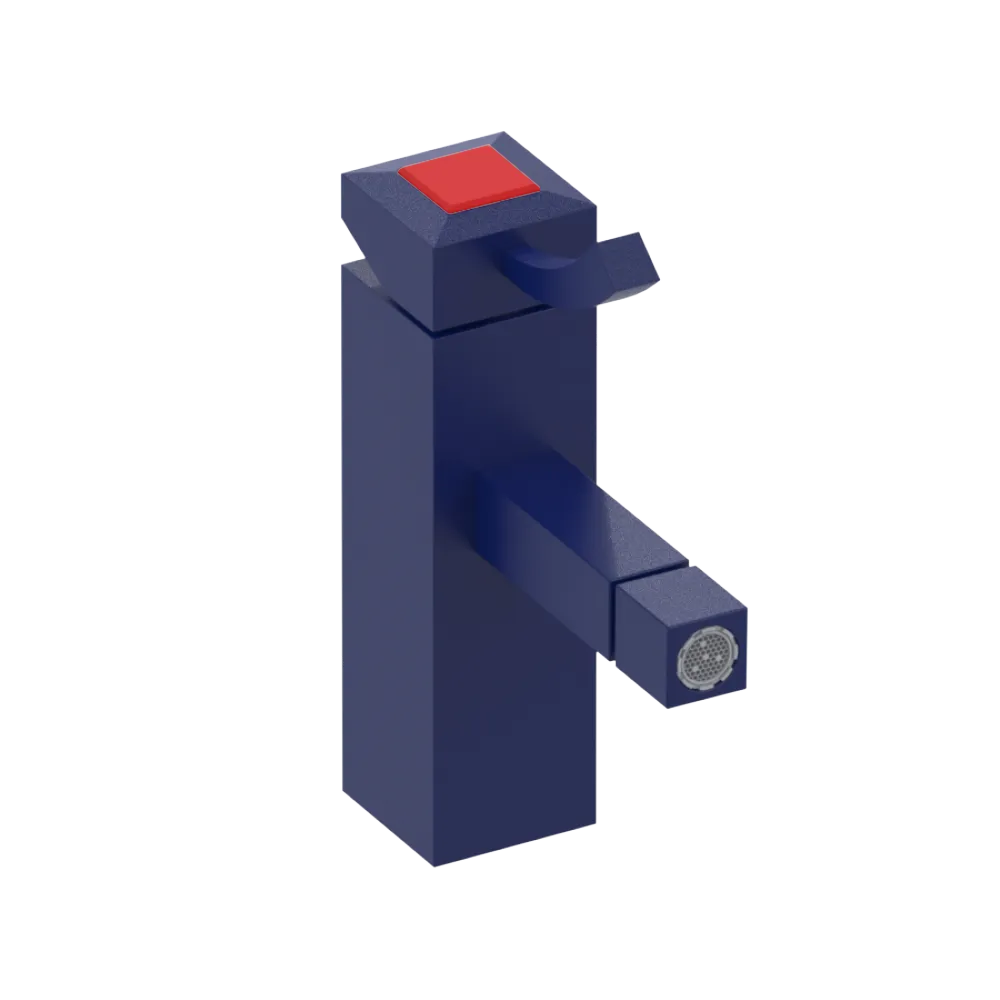 Rubinet Single Control Bidet Fitting (less drain) Midnight Blue