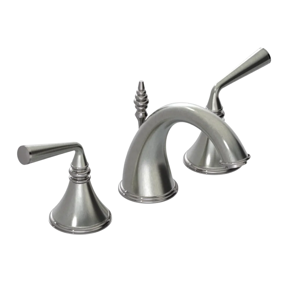 Rubinet Widespread Lav. Set. (less drain) Satin Nickel