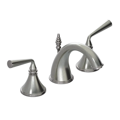 Rubinet Widespread Lav. Set. (less drain) Satin Nickel
