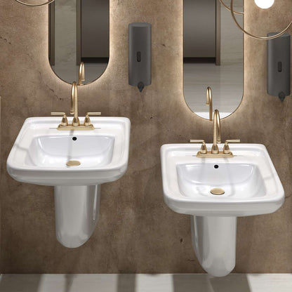 Contac Clayton – 4640CHZ – 4″ Center Wall Hung Sink