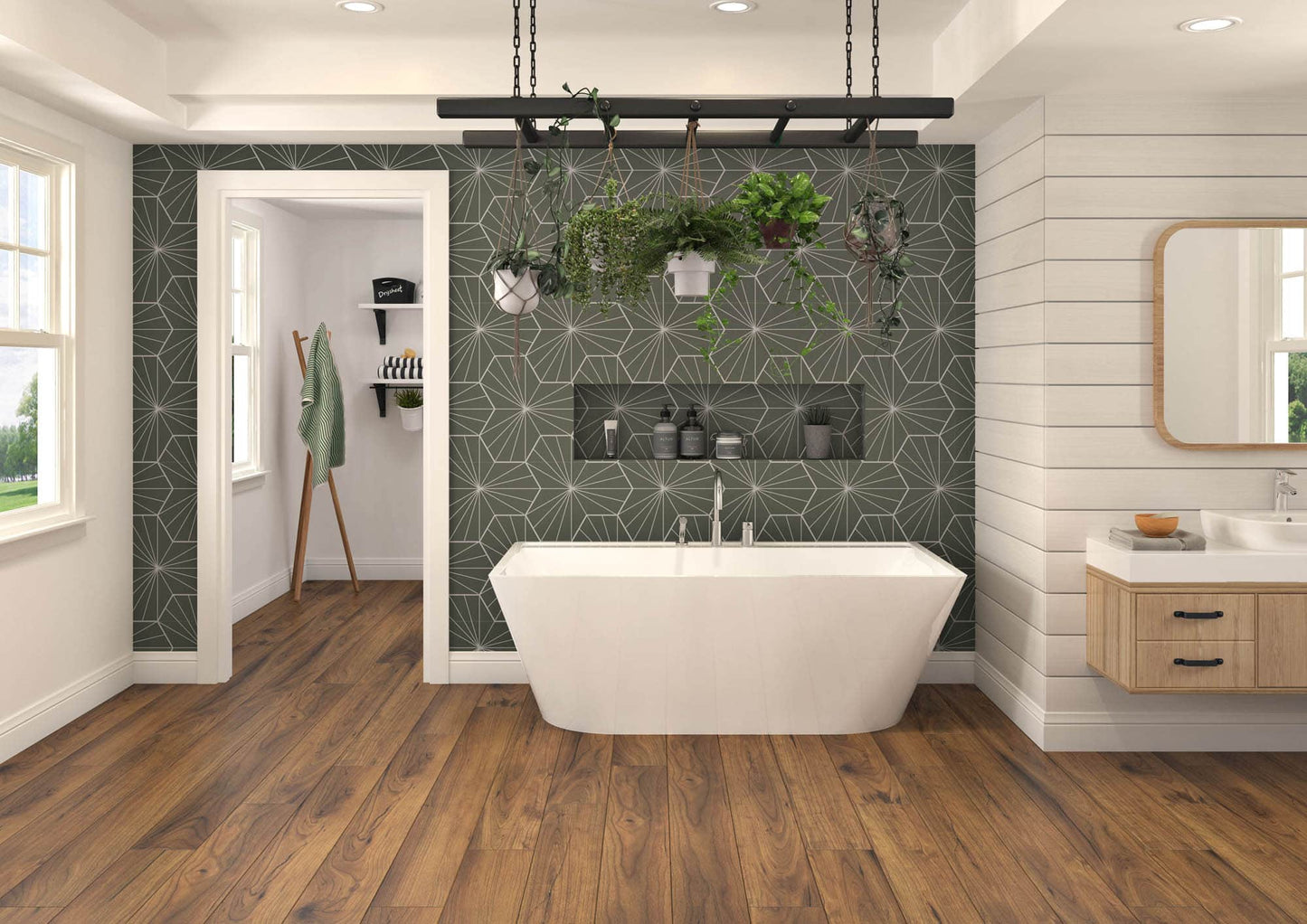 Oceania Rupert Back to Wall Freestanding Bath