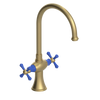 Rubinet Two Handle Single Hole Kitchen Set Satin Brass