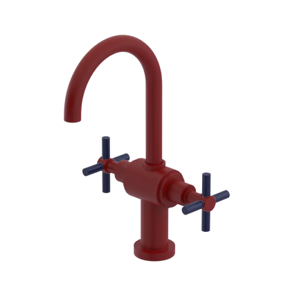 Rubinet Single Hole Dual Handle Lav. Set with LaSalle Spout (less drain) Maroon