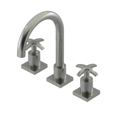 Rubinet Widespread Lav. Set. (less drain) Satin Nickel