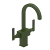 Rubinet Single Hole Dual Handle Lav. Set. (less drain) Green Envy
