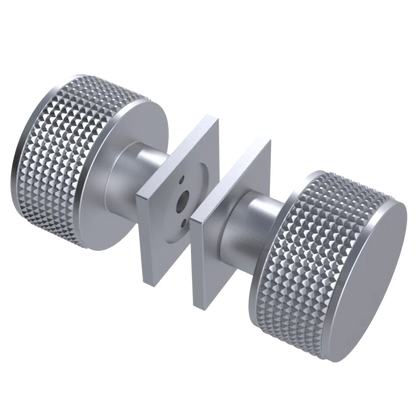 Rubinet Shower Door Knob (set) Satin Chrome