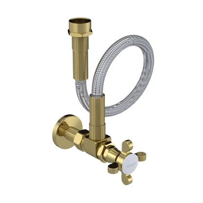 Rubinet Exposed Supply Kit (classic) Natural Brass