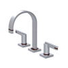 Rubinet Widespread Lav. Set. (less drain) Satin Chrome
