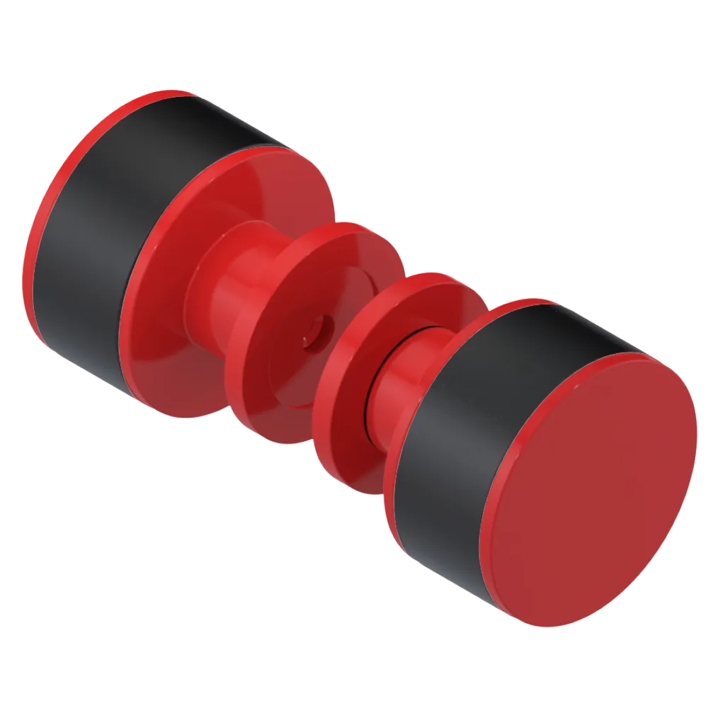 Rubinet Shower Door Knob (set) Red