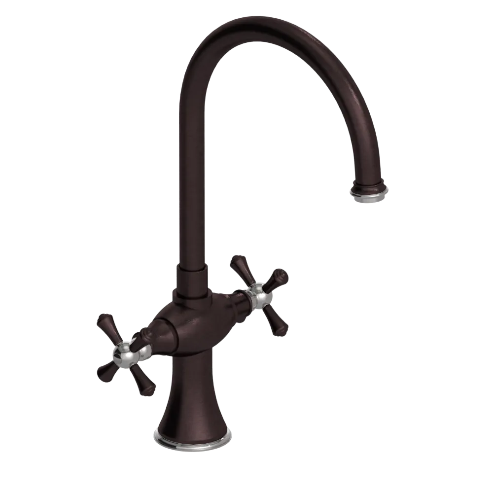 Rubinet Two Handle Single Hole Kitchen Set Oil Rubbed Bronze