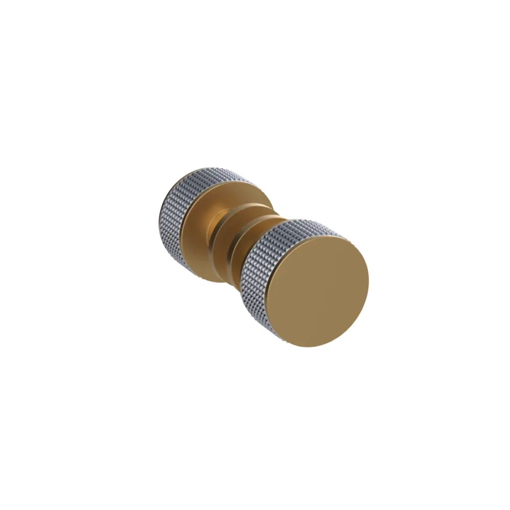 Rubinet Shower Door Knob (set) Satin Gold