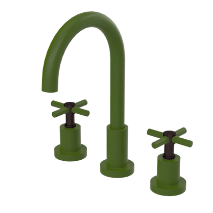 Rubinet Widespread Kitchen Set with LaSalle Spout Green Envy