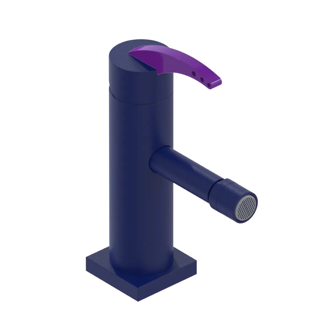 Rubinet Single Control Bidet Fitting (less drain) Midnight Blue