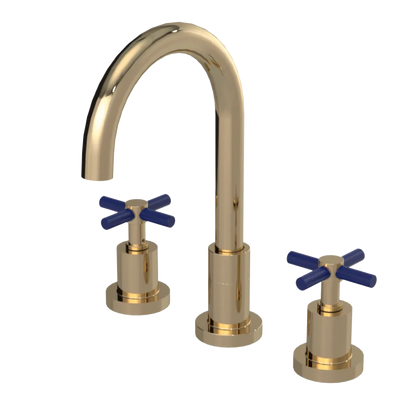 Rubinet Widespread Kitchen Set with LaSalle Spout Gold