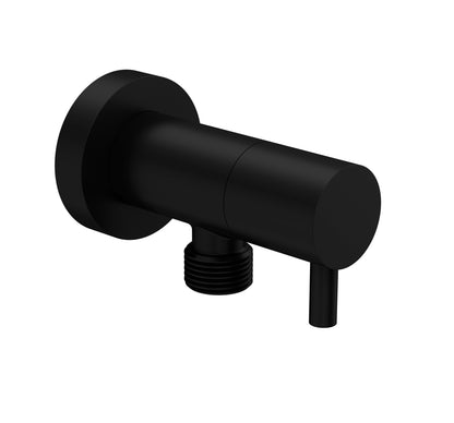Baril Wall-mounted 1/2" F supply elbow with integrated volume control