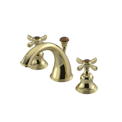 Rubinet Widespread Lav. Set. (less drain) Gold