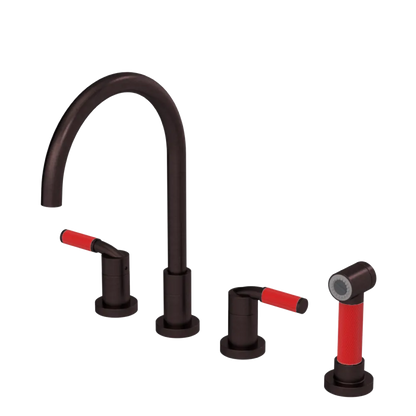 Rubinet Widespread Kitchen Set with Hand Spray Oil Rubbed Bronze