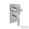 Baril Pressure balanced shower valve with 3-way diverter (without handle)