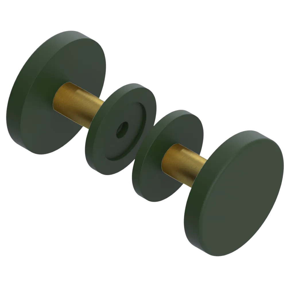 Rubinet Shower Door Knob (set) Green Envy