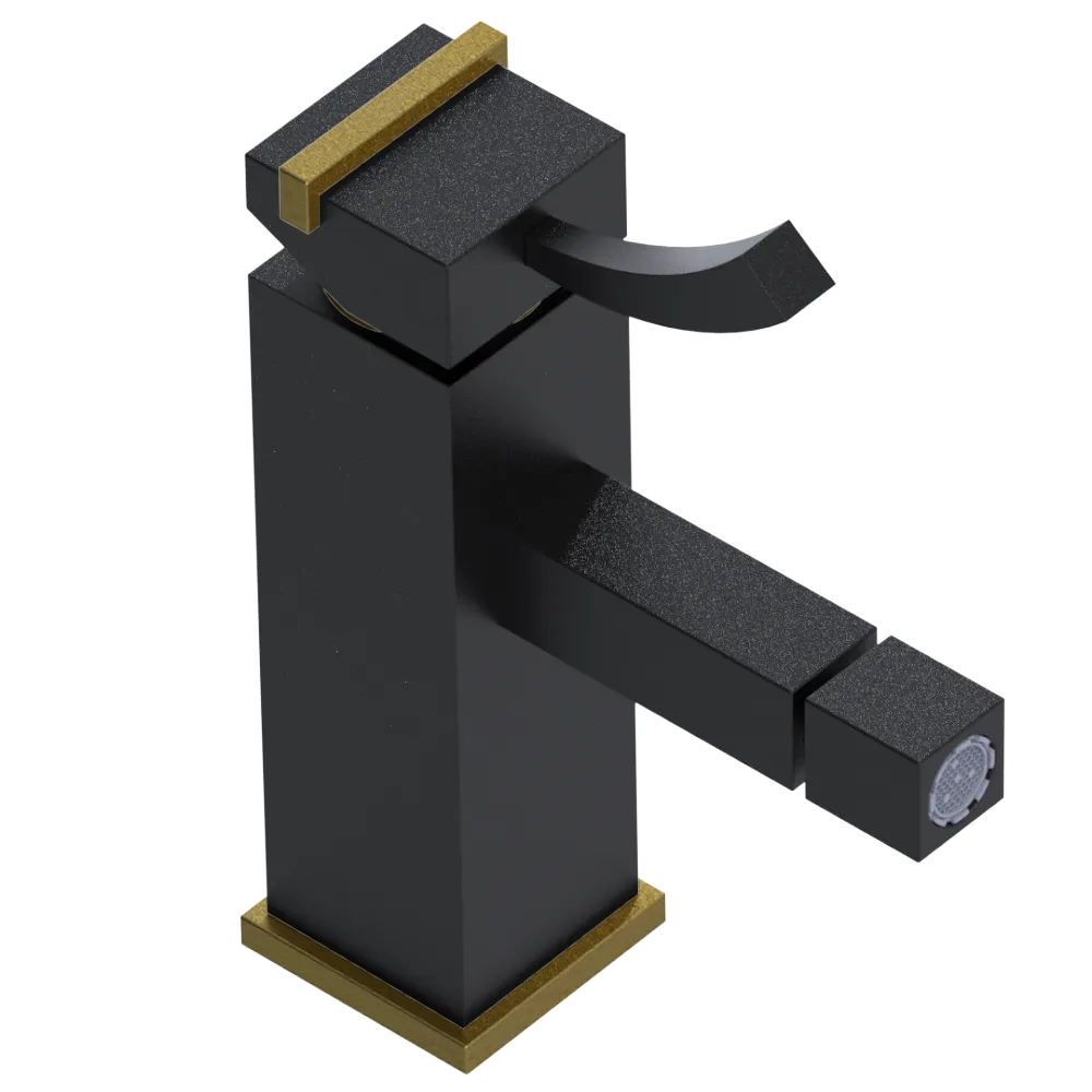 Rubinet Single Control Bidet Fitting (less drain) Matt Black